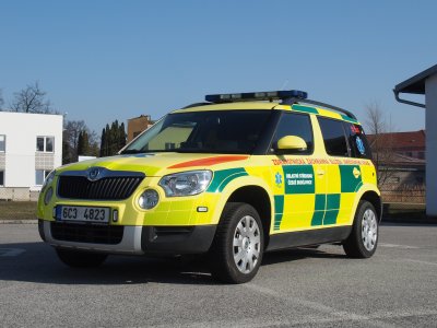 Škoda Yeti - zdravotnická zástavba ZZS JčK